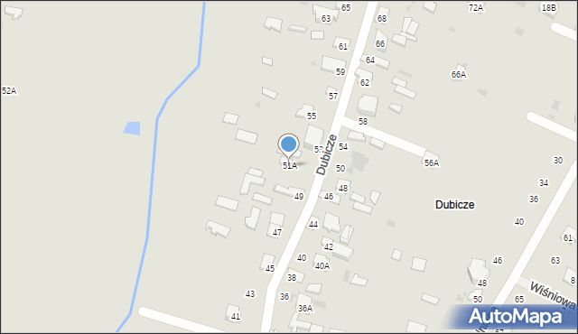 Bielsk Podlaski, Dubicze, 51A, mapa Bielsk Podlaski