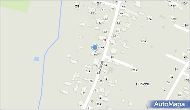 Bielsk Podlaski, Dubicze, 55, mapa Bielsk Podlaski