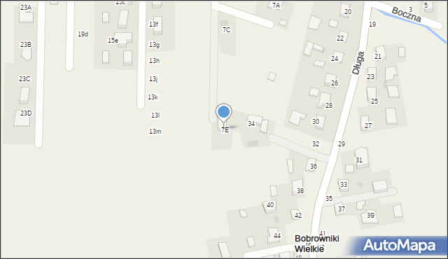 Bobrowniki Wielkie, Dunajcowa, 7E, mapa Bobrowniki Wielkie