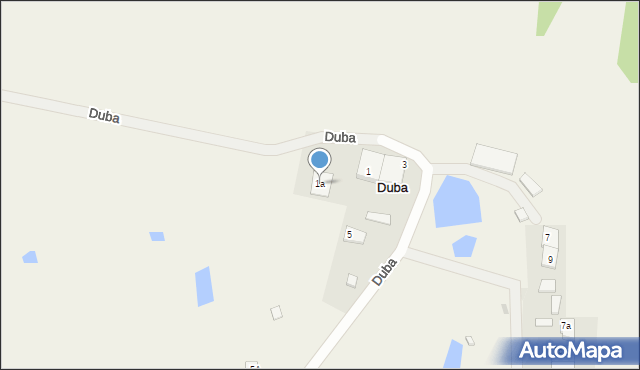 Duba, Duba, 1a, mapa Duba