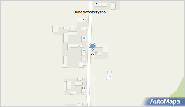 Dubasiewszczyzna, Dubasiewszczyzna, 10, mapa Dubasiewszczyzna