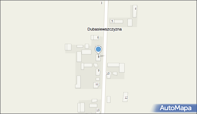 Dubasiewszczyzna, Dubasiewszczyzna, 8, mapa Dubasiewszczyzna