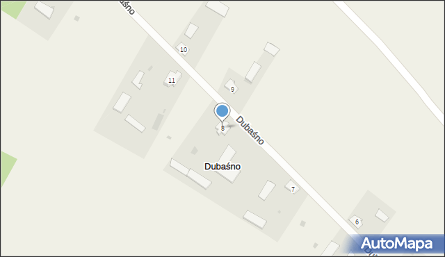 Dubaśno, Dubaśno, 8, mapa Dubaśno