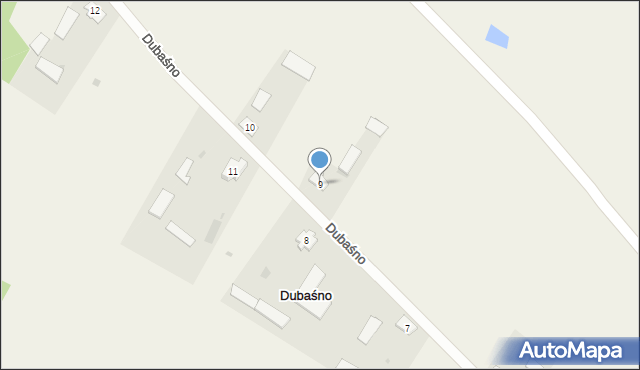 Dubaśno, Dubaśno, 9, mapa Dubaśno