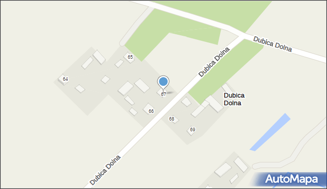 Dubica Dolna, Dubica Dolna, 67, mapa Dubica Dolna