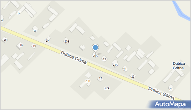 Dubica Górna, Dubica Górna, 21, mapa Dubica Górna