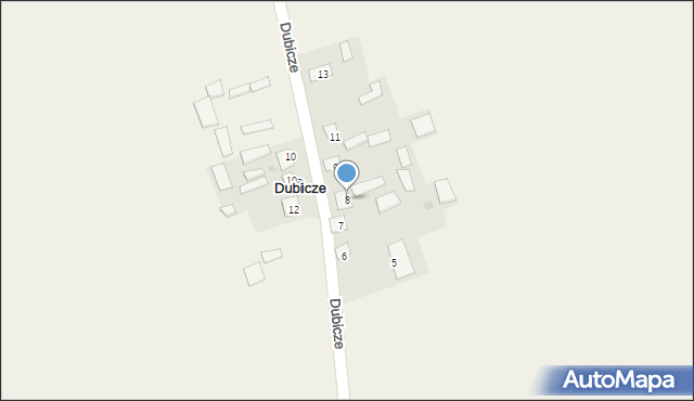 Dubicze, Dubicze, 8, mapa Dubicze