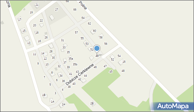 Dubicze Cerkiewne, Dubicze Cerkiewne, 49, mapa Dubicze Cerkiewne