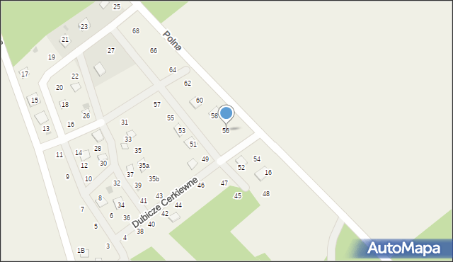 Dubicze Cerkiewne, Dubicze Cerkiewne, 56, mapa Dubicze Cerkiewne