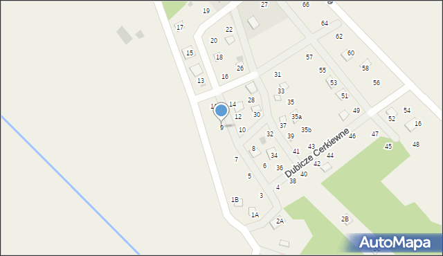 Dubicze Cerkiewne, Dubicze Cerkiewne, 9, mapa Dubicze Cerkiewne