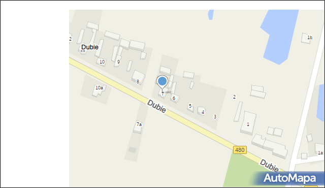 Dubie, Dubie, 7, mapa Dubie