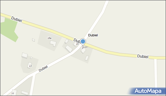 Dubiel, Dubiel, 17, mapa Dubiel