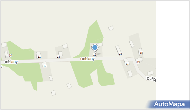 Dublany, Dublany, 15, mapa Dublany