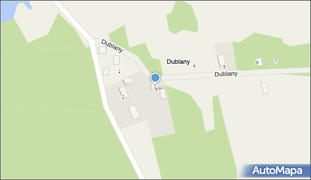 Dublany, Dublany, 3, mapa Dublany