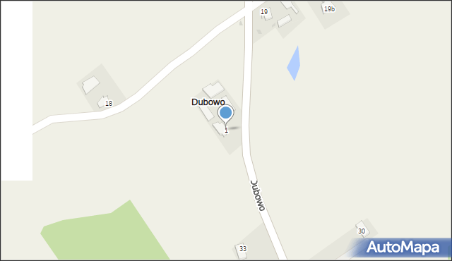 Dubowo, Dubowo, 1, mapa Dubowo