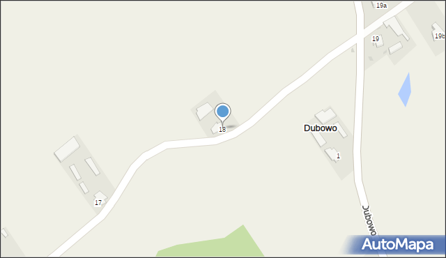 Dubowo, Dubowo, 18, mapa Dubowo