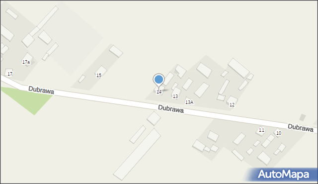 Dubrawa, Dubrawa, 14, mapa Dubrawa