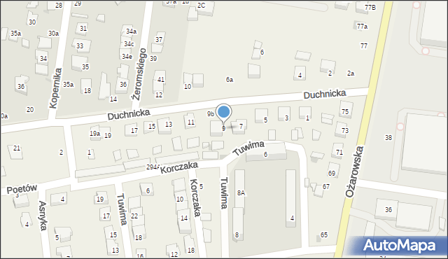 Duchnice, Duchnicka, 9, mapa Duchnice