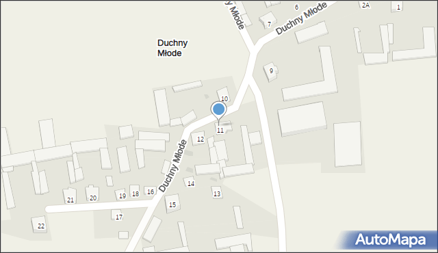 Duchny Młode, Duchny Młode, 11A, mapa Duchny Młode