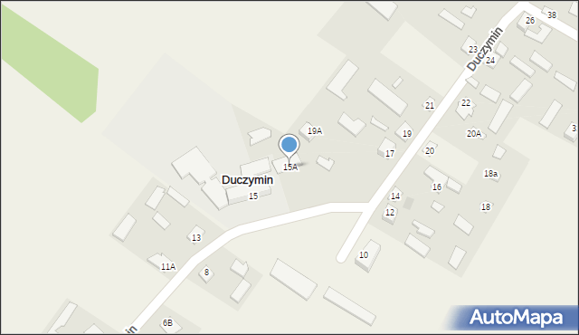 Duczymin, Duczymin, 15A, mapa Duczymin