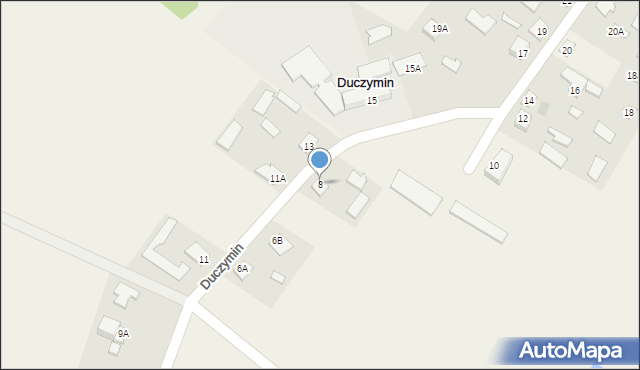 Duczymin, Duczymin, 8, mapa Duczymin