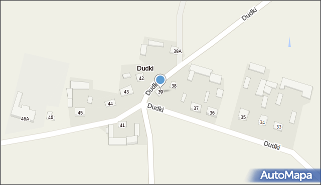 Dudki, Dudki, 39, mapa Dudki