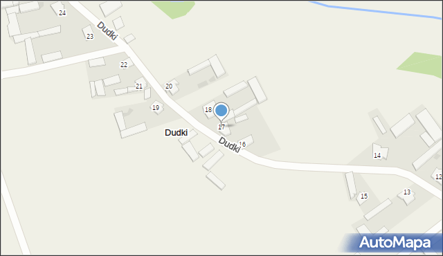 Dudki, Dudki, 17, mapa Dudki