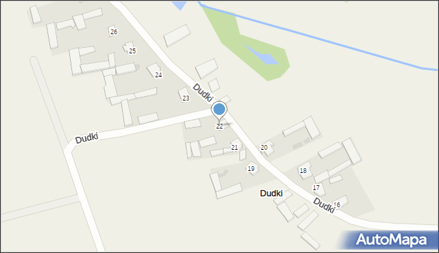 Dudki, Dudki, 22, mapa Dudki