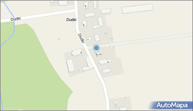 Dudki, Dudki, 5, mapa Dudki