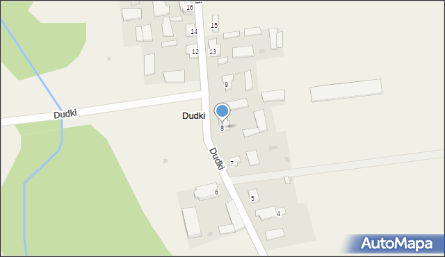 Dudki, Dudki, 8, mapa Dudki
