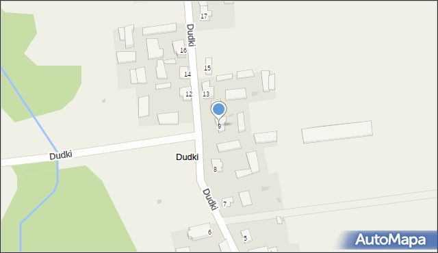 Dudki, Dudki, 9, mapa Dudki