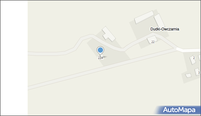 Dudki, Dudki, 22A, mapa Dudki