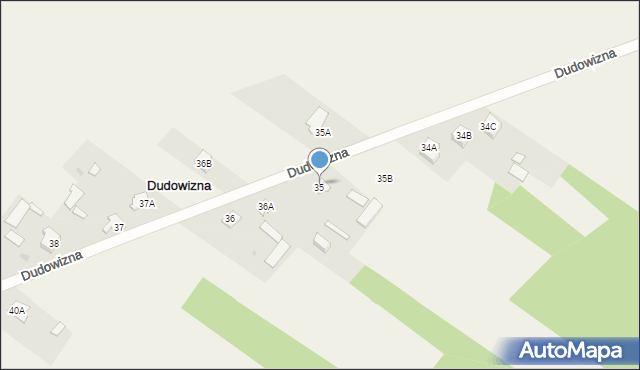 Dudowizna, Dudowizna, 35, mapa Dudowizna
