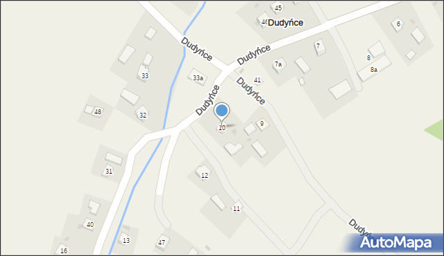 Dudyńce, Dudyńce, 10, mapa Dudyńce