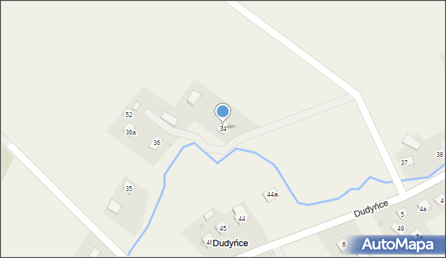 Dudyńce, Dudyńce, 34, mapa Dudyńce