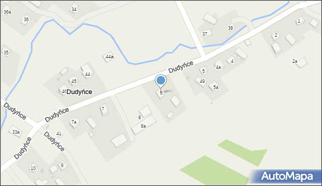 Dudyńce, Dudyńce, 6, mapa Dudyńce