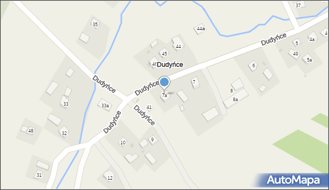 Dudyńce, Dudyńce, 7a, mapa Dudyńce