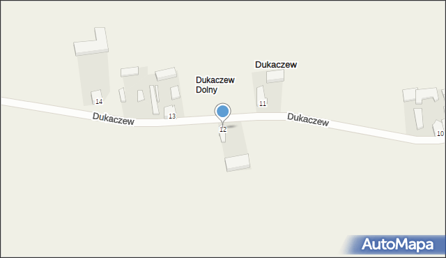 Dukaczew, Dukaczew, 12, mapa Dukaczew