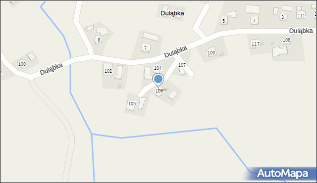 Duląbka, Duląbka, 106, mapa Duląbka