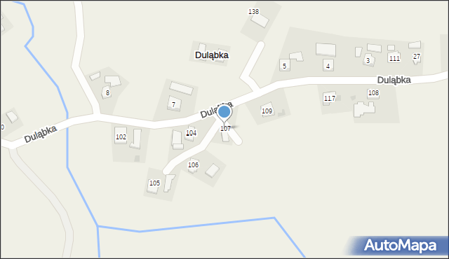 Duląbka, Duląbka, 107, mapa Duląbka