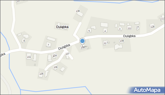 Duląbka, Duląbka, 109, mapa Duląbka