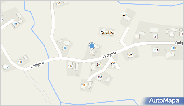 Duląbka, Duląbka, 7, mapa Duląbka
