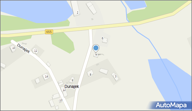 Dunajek, Dunajek, 7, mapa Dunajek