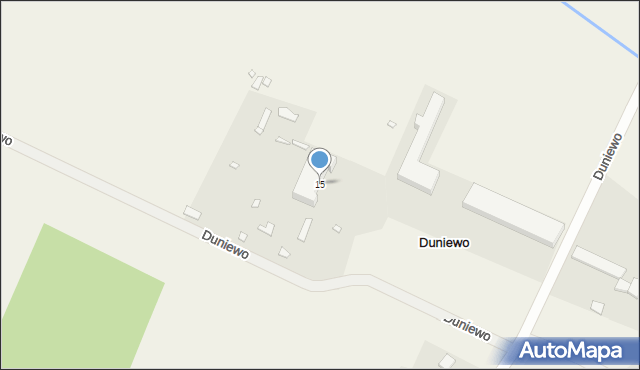 Duniewo, Duniewo, 15, mapa Duniewo