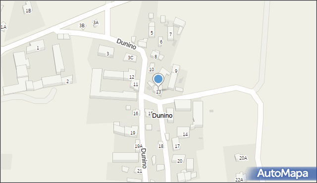 Dunino, Dunino, 13, mapa Dunino