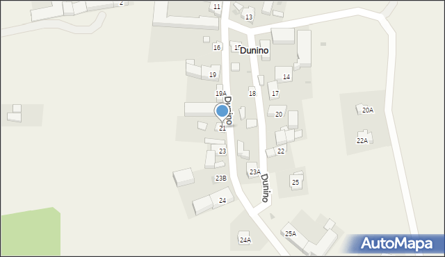 Dunino, Dunino, 21, mapa Dunino