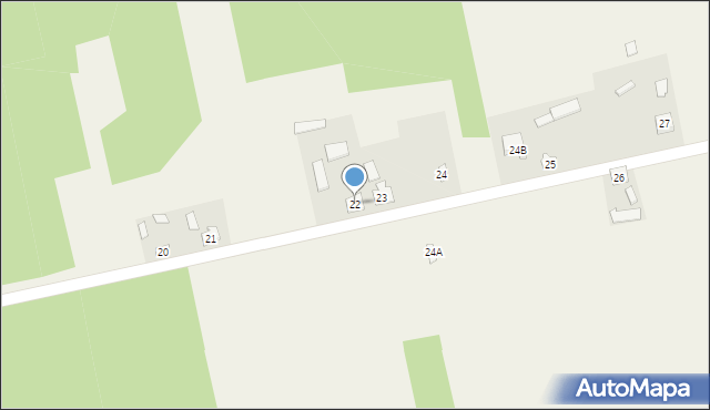 Duninów Duży, Duninów Duży, 22, mapa Duninów Duży