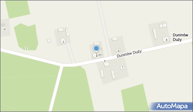 Duninów Duży, Duninów Duży, 4, mapa Duninów Duży