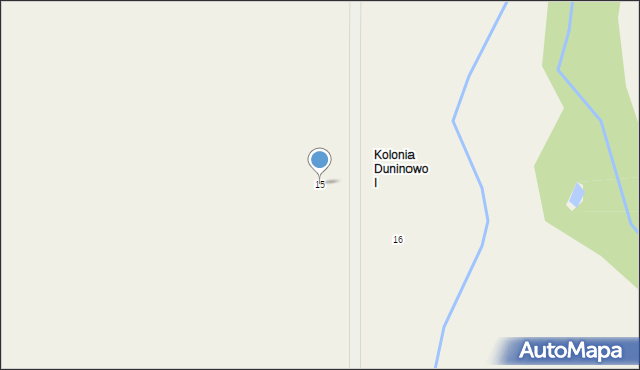 Duninówko, Duninówko, 15, mapa Duninówko