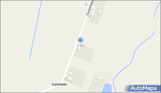 Duninówko, Duninówko, 7, mapa Duninówko
